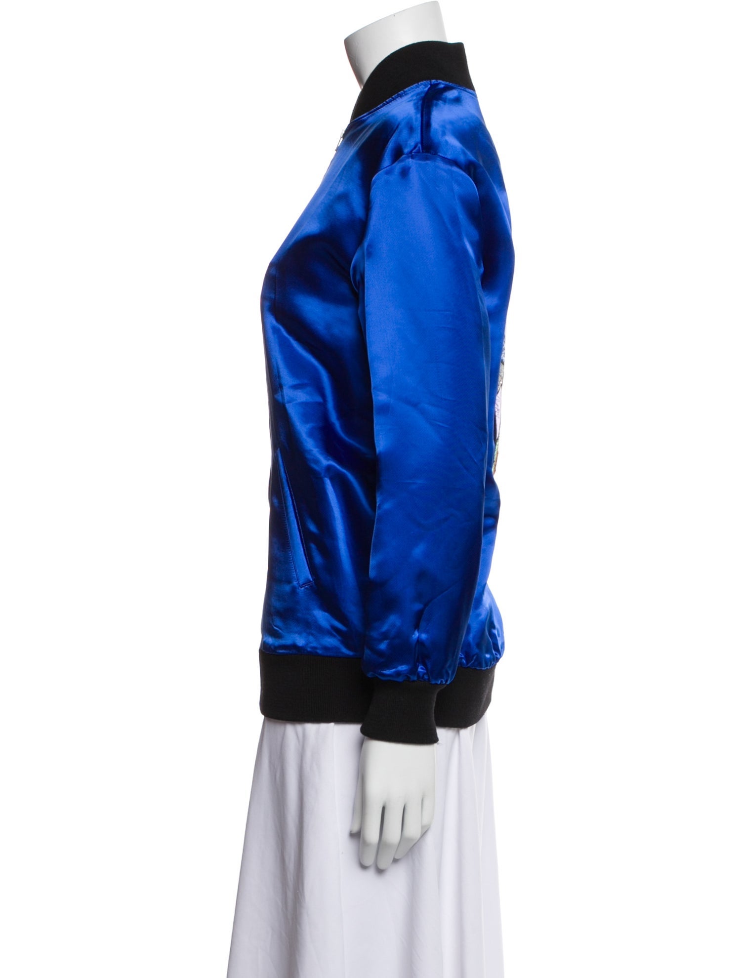 Saint Laurent 2016 Colorblock Pattern Bomber Jacket w/ Tags