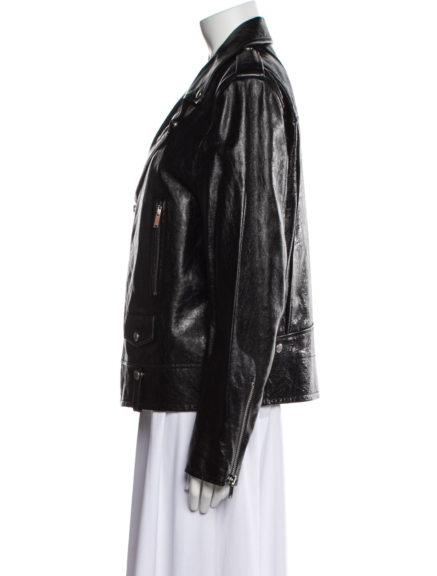 Saint Laurent Leather Biker Jacket w/ Tags