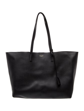 Saint Laurent Leather Shopping Tote Large