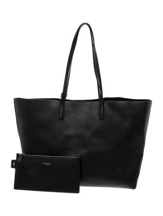 Saint Laurent Leather Shopping Tote Large