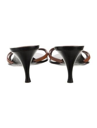 Saint Laurent Leather Slides