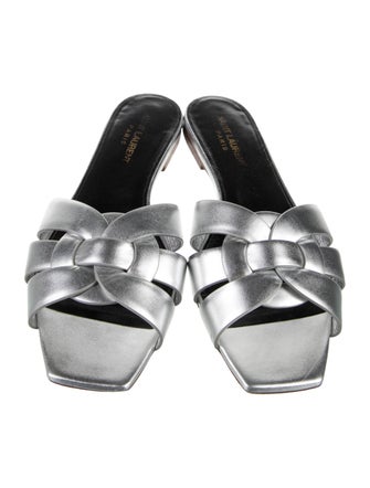 Saint Laurent Leather Slides
