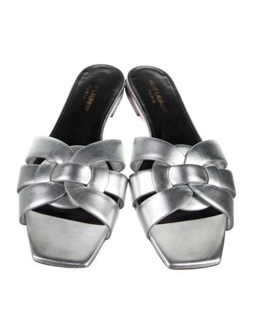 Saint Laurent Leather Slides