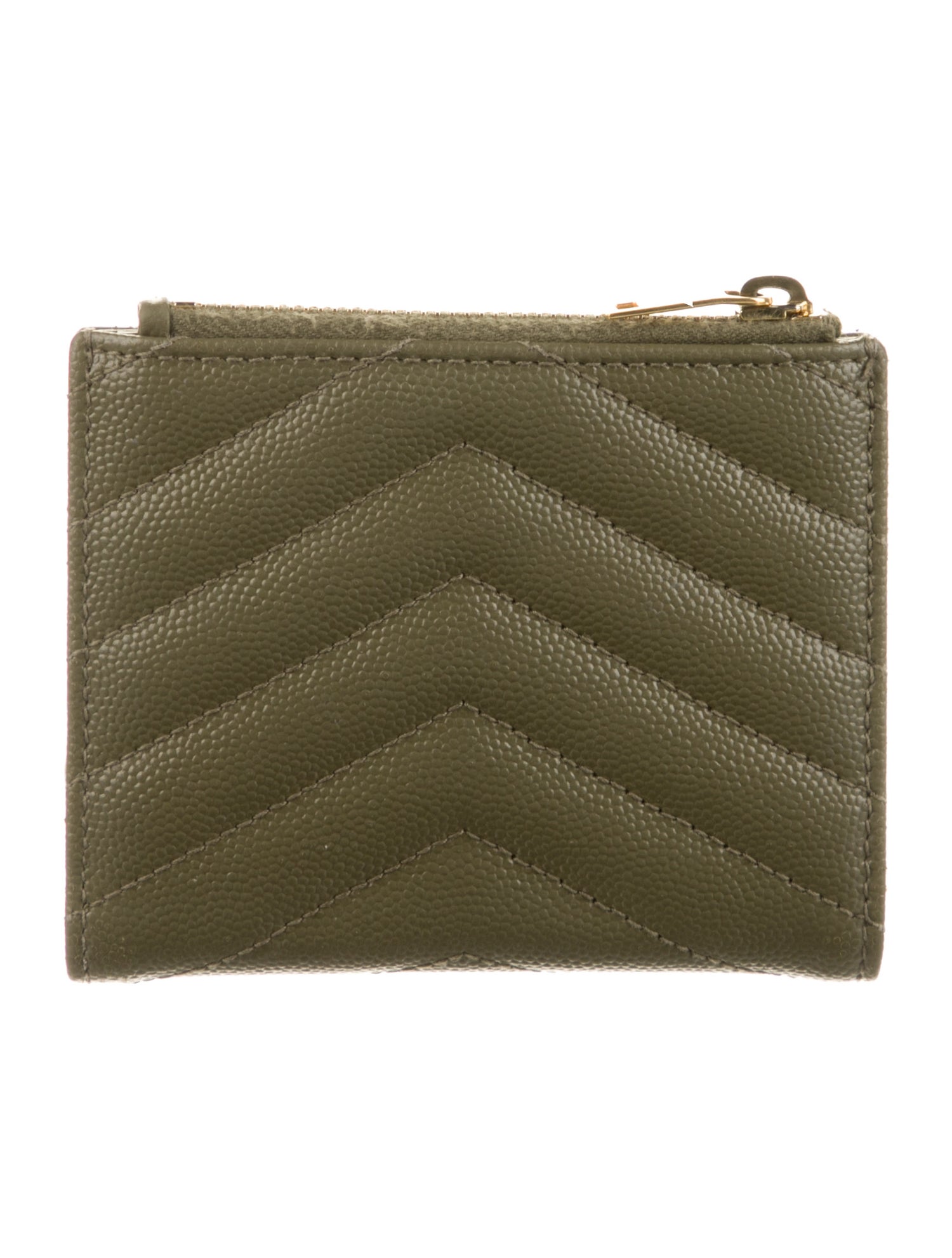 Saint Laurent 2021 Leather Compact Wallet