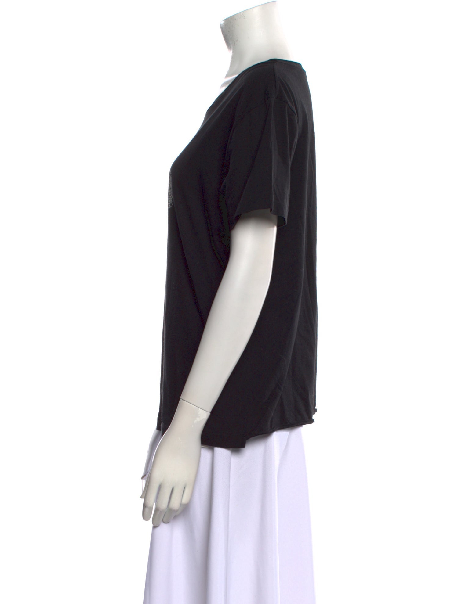 Saint Laurent Graphic Print Crew Neck T-Shirt