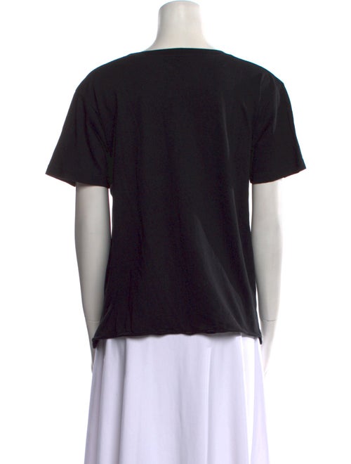 Saint Laurent Graphic Print Crew Neck T-Shirt