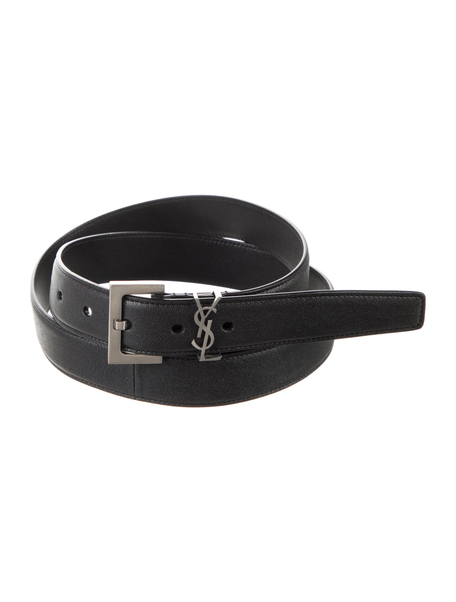Saint Laurent Skinny Leather Waist Belt