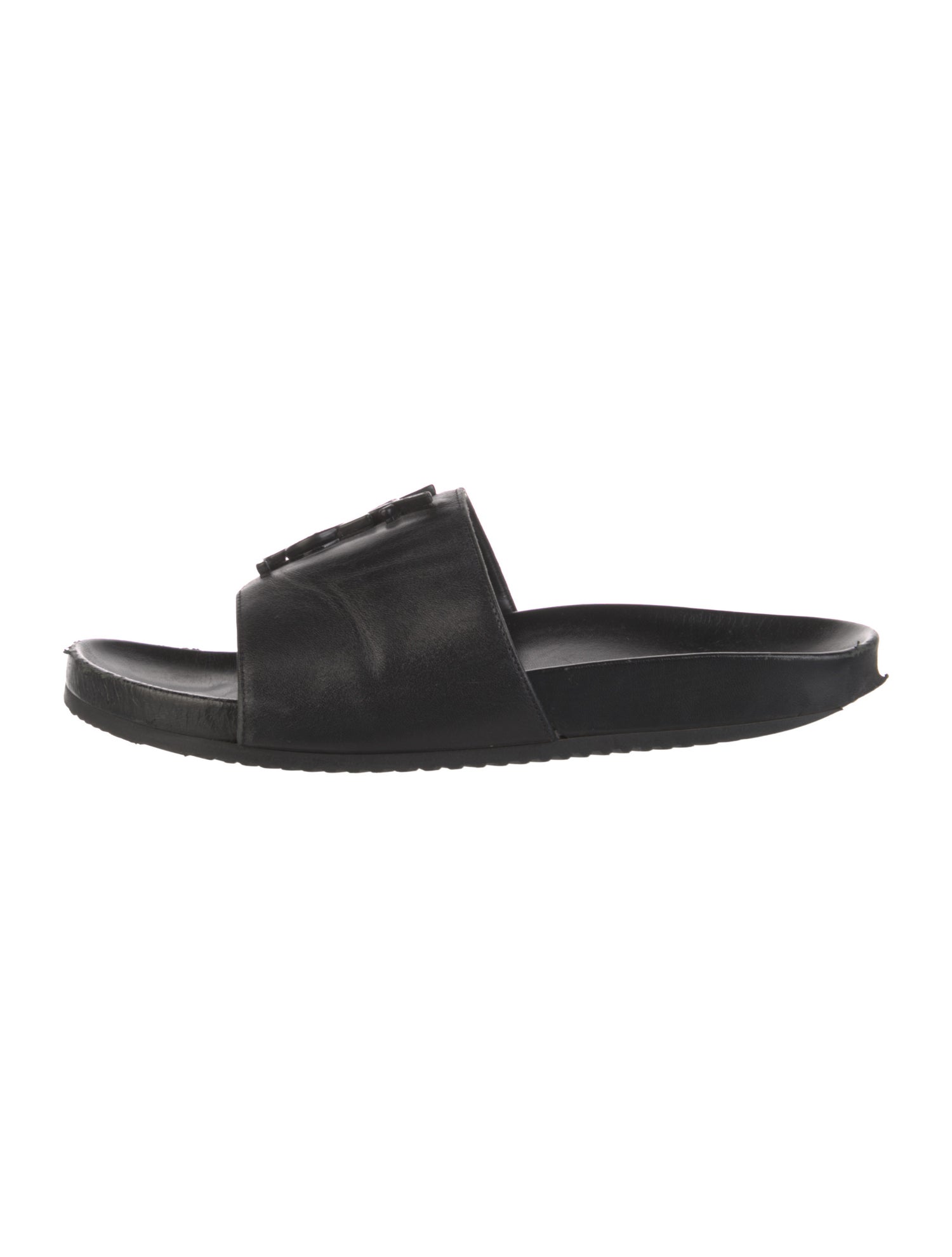 Saint Laurent Leather Slides