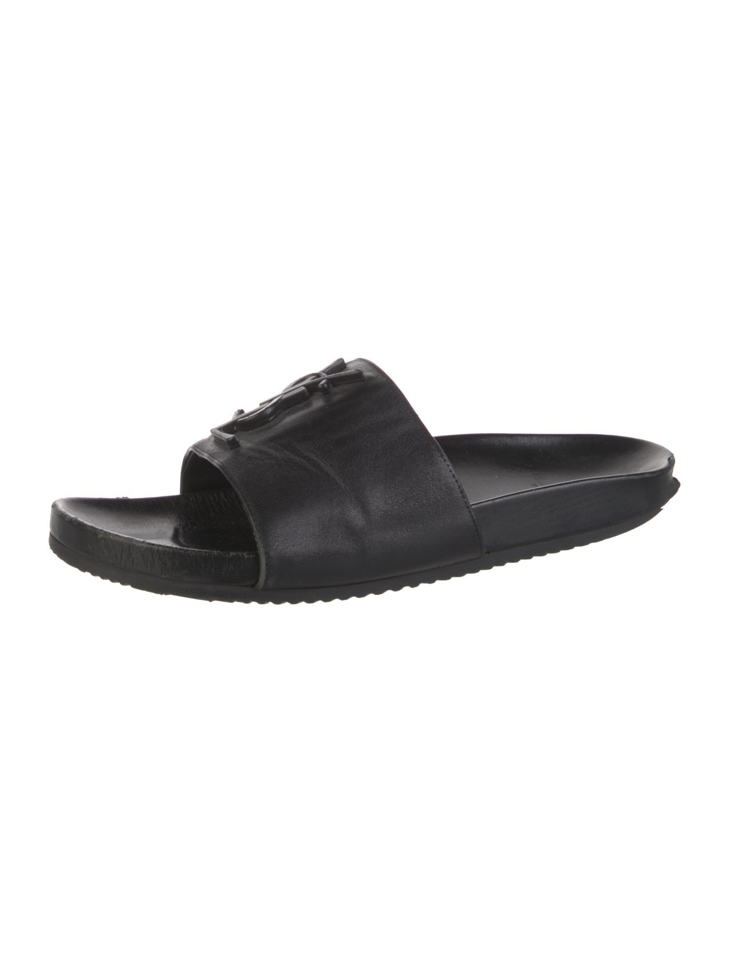 Saint Laurent Leather Slides