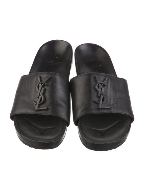 Saint Laurent Leather Slides