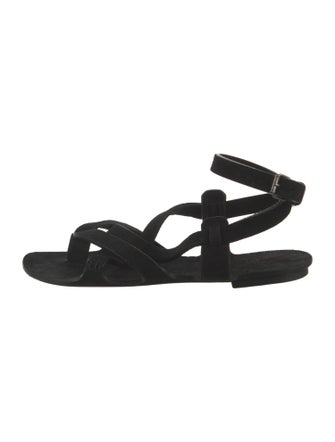 Saint Laurent Suede Gladiator Sandals