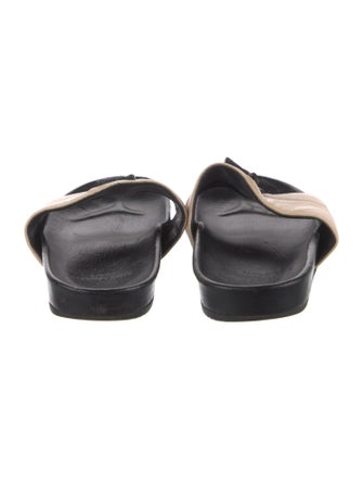 Saint Laurent Leather Slides
