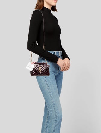 Saint Laurent Patent Leather College Mini 2025