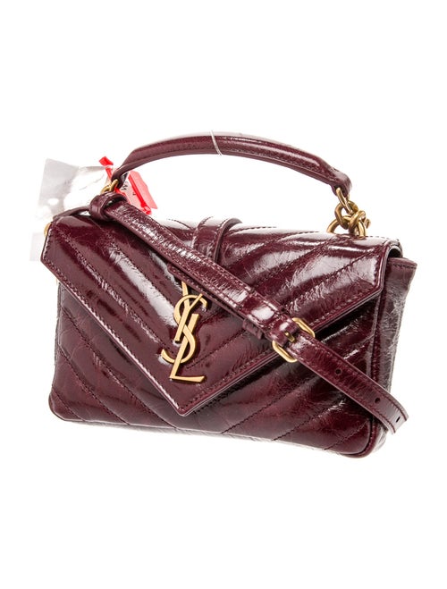 Saint Laurent Patent Leather College Mini 2025