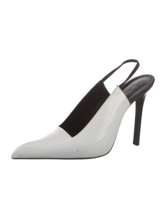 Saint Laurent Patent Leather Slingback Pumps