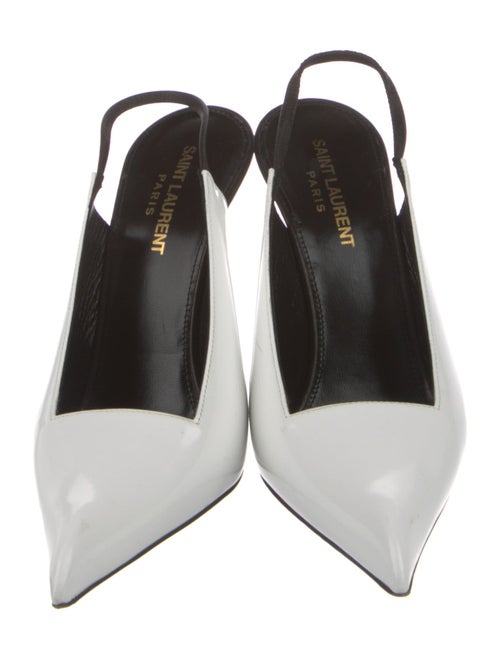Saint Laurent Patent Leather Slingback Pumps