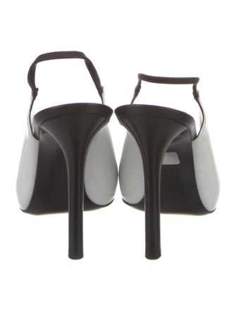 Saint Laurent Patent Leather Slingback Pumps