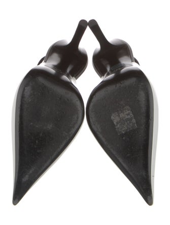 Saint Laurent Patent Leather Slingback Pumps