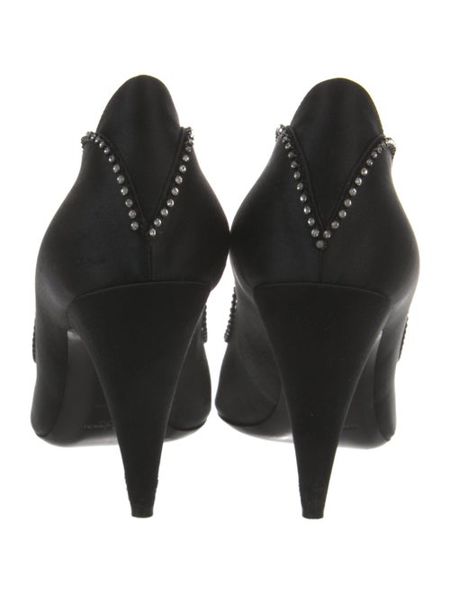 Saint Laurent Satin Crystal Embellishments Pumps