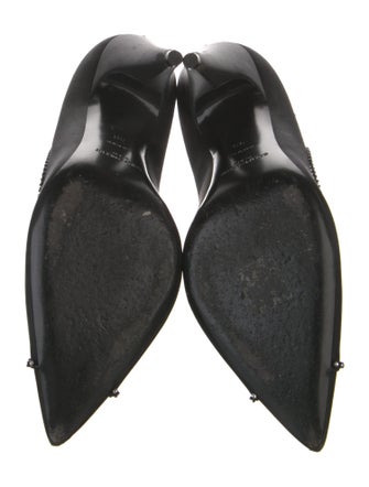 Saint Laurent Satin Crystal Embellishments Pumps