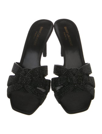 Saint Laurent Leather Slides