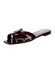 Saint Laurent Patent Leather Slides