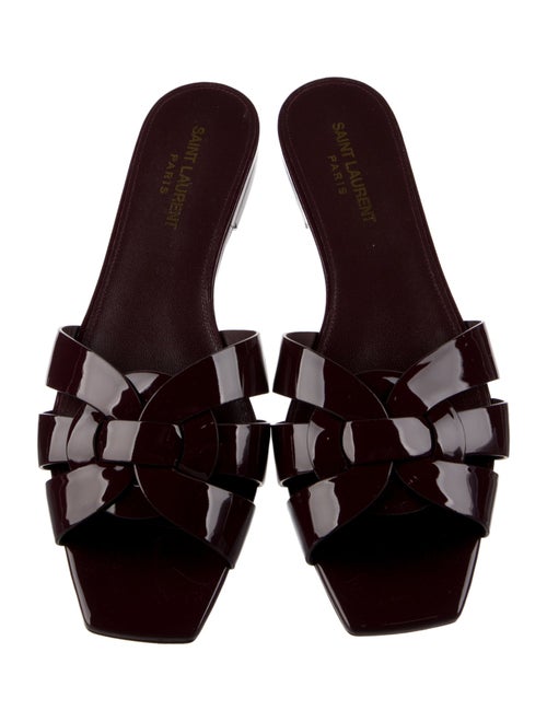 Saint Laurent Patent Leather Slides