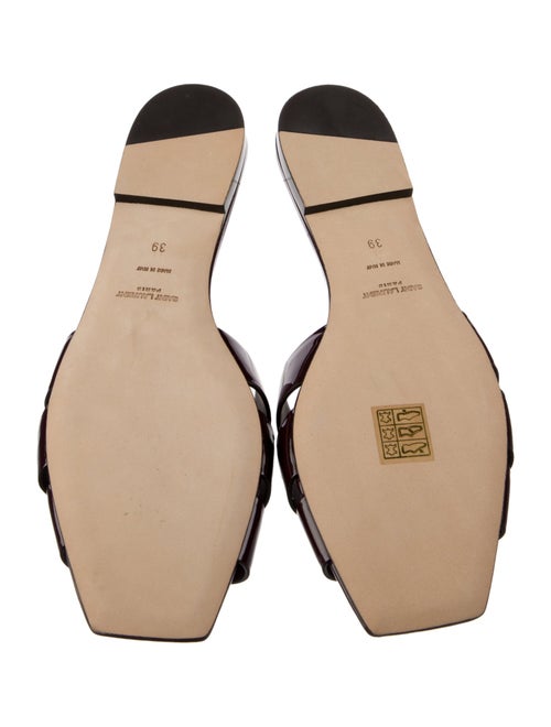 Saint Laurent Patent Leather Slides