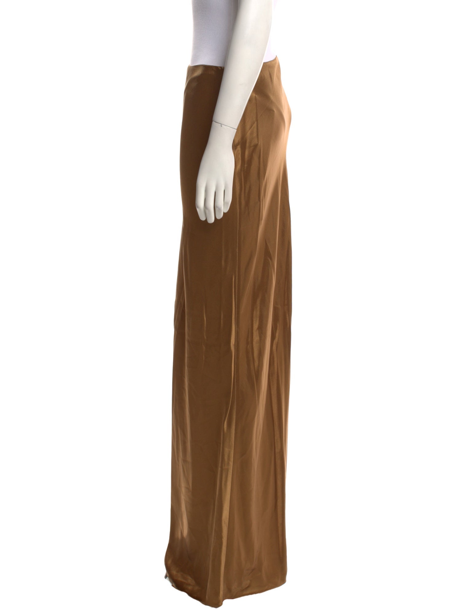 Saint Laurent Silk Long Skirt