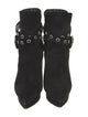 Saint Laurent Suede Lasercut Accents Boots