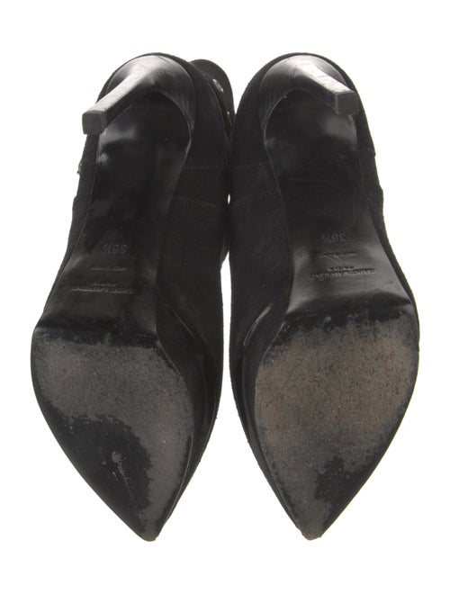 Saint Laurent Suede Lasercut Accents Boots