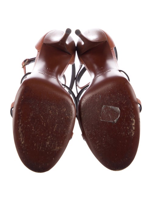 Saint Laurent Leather T-Strap Sandals