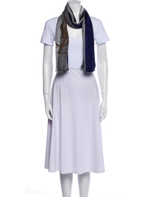 Saint Laurent Silk Striped Scarf