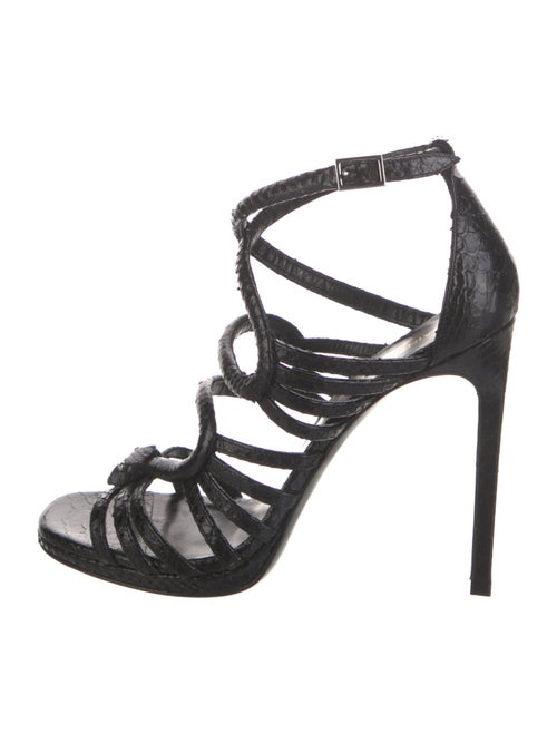 Saint Laurent Snakeskin Gladiator Sandals