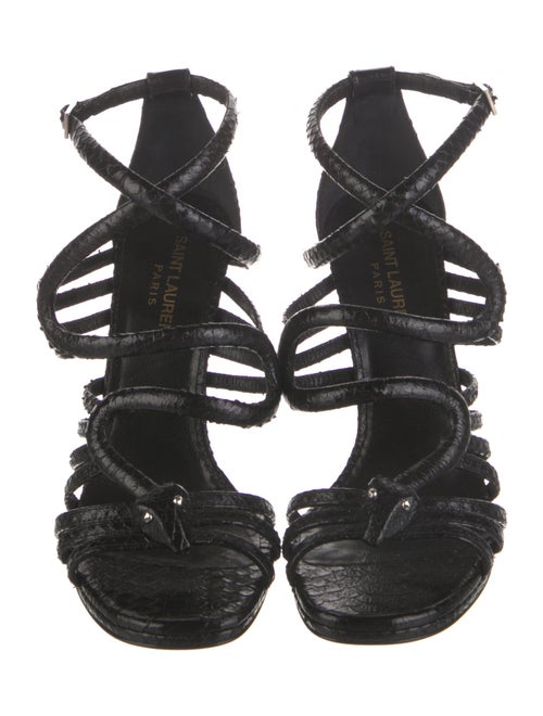 Saint Laurent Snakeskin Gladiator Sandals