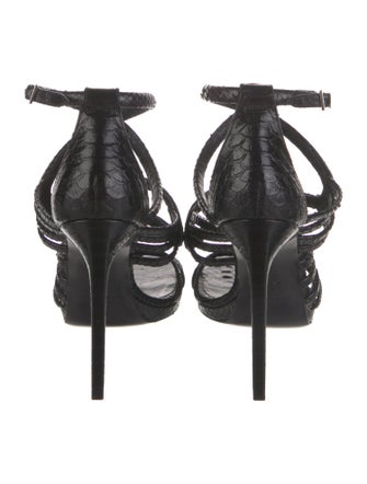 Saint Laurent Snakeskin Gladiator Sandals