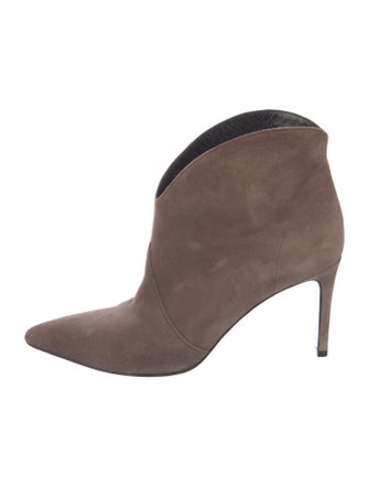 Saint Laurent Suede Western Boots