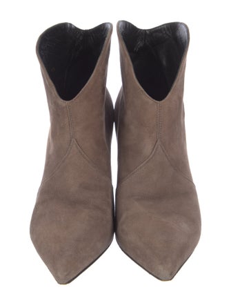 Saint Laurent Suede Western Boots
