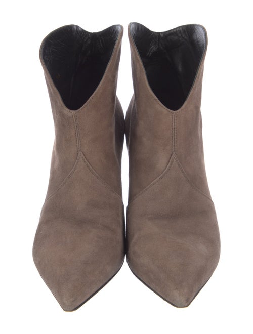 Saint Laurent Suede Western Boots