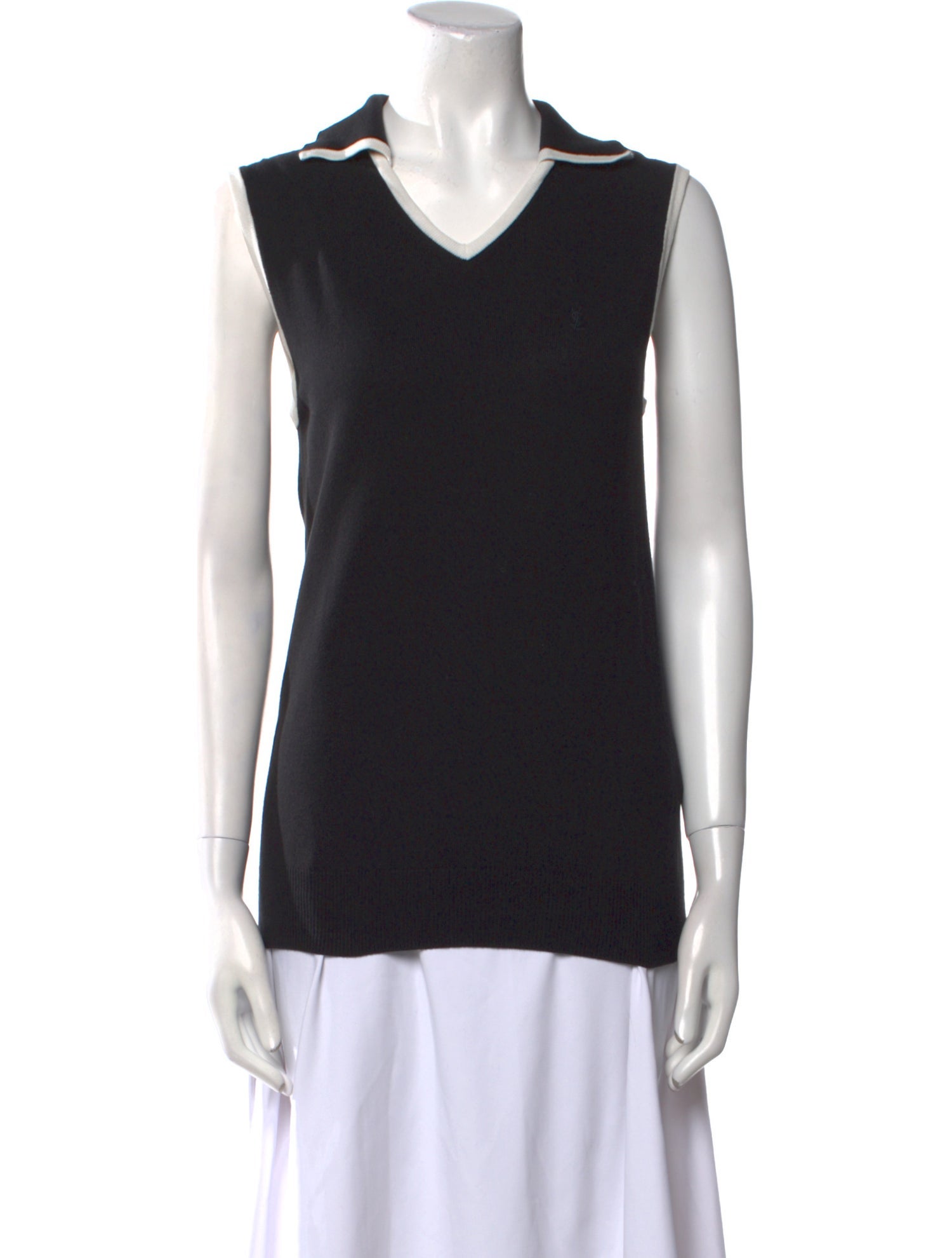 Saint Laurent V-Neck Sleeveless Top