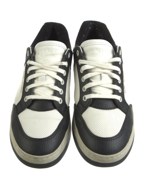 Saint Laurent Leather Colorblock Pattern Sneakers