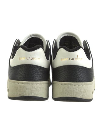 Saint Laurent Leather Colorblock Pattern Sneakers