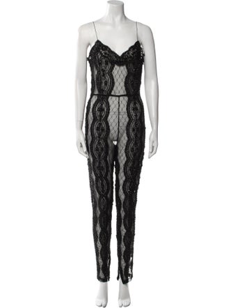 Saint Laurent 2019 Lace Jumpsuit