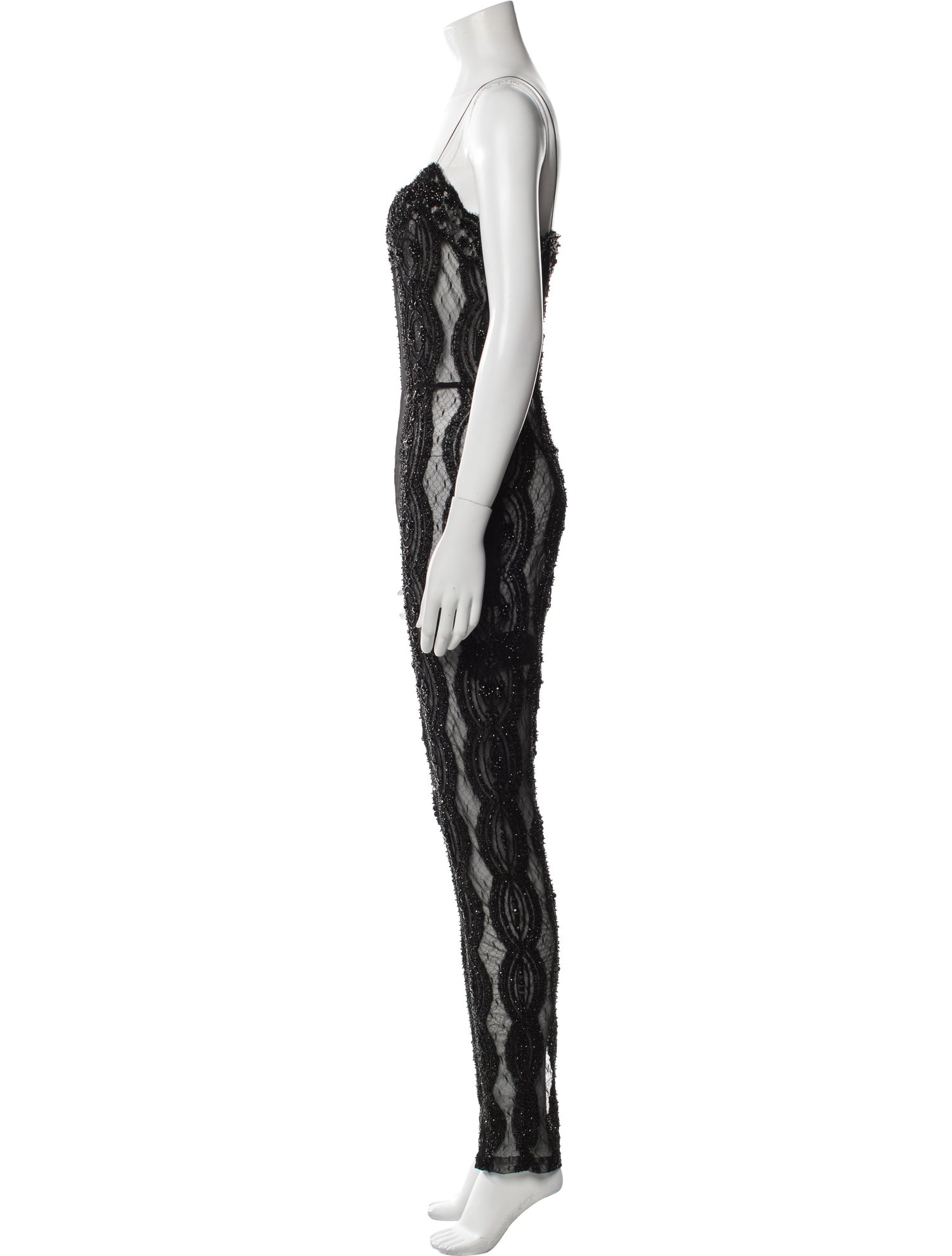 Saint Laurent 2019 Lace Jumpsuit