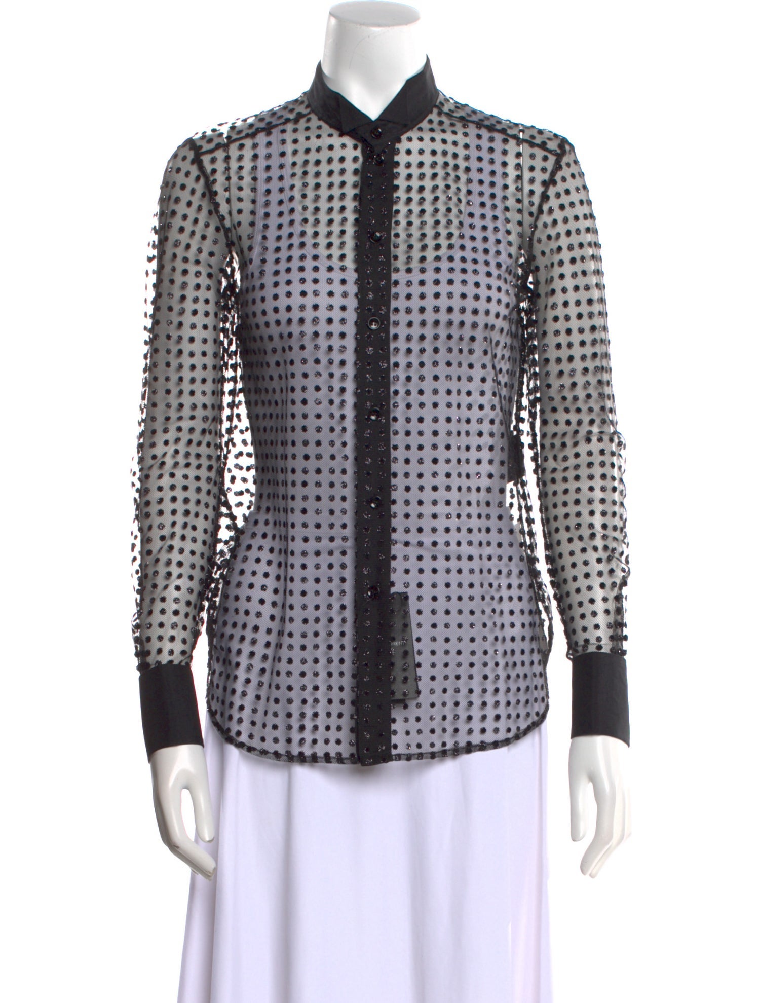 Saint Laurent 2016-2017 Silk Button-Up Top w/ Tags