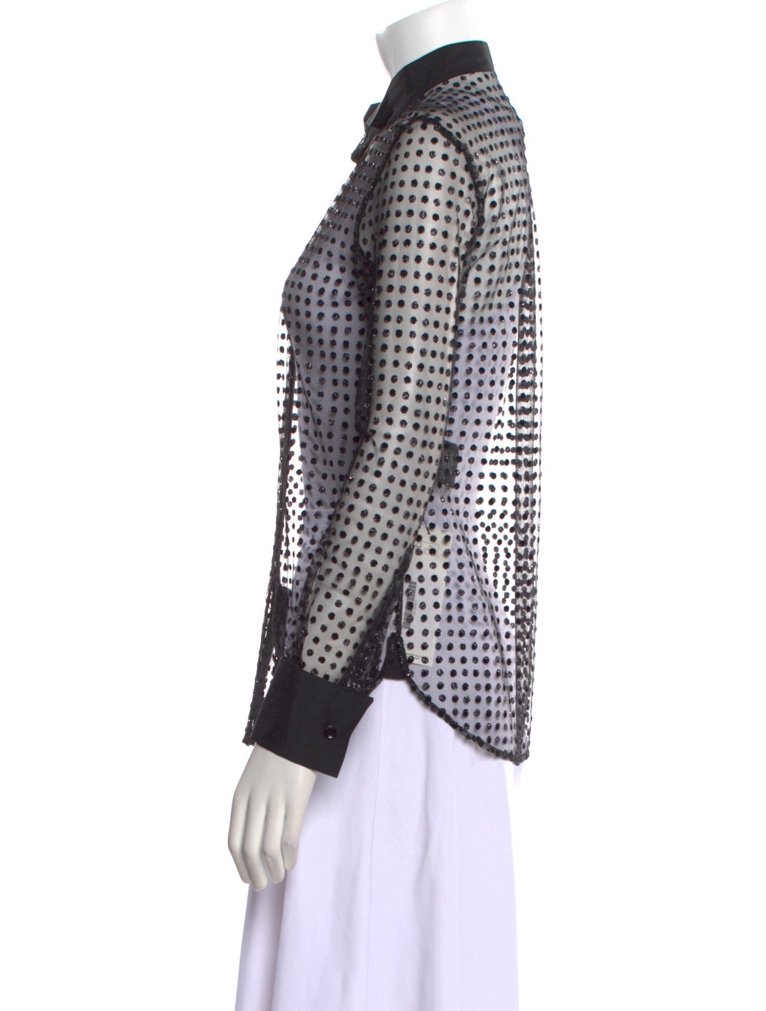 Saint Laurent 2016-2017 Silk Button-Up Top w/ Tags