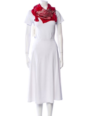 Saint Laurent Silk Paisley Print Scarf