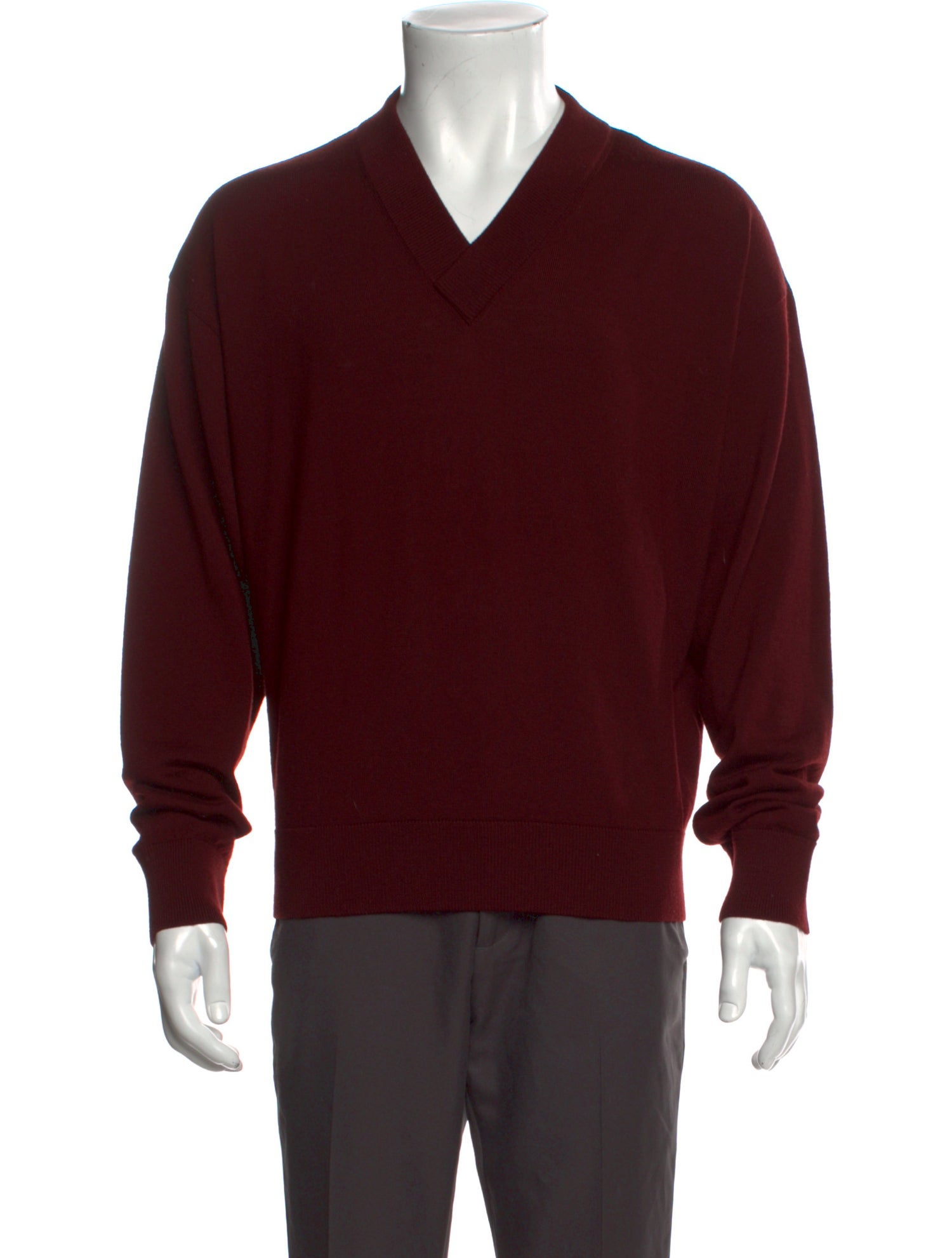 Saint Laurent Wool V-Neck Pullover