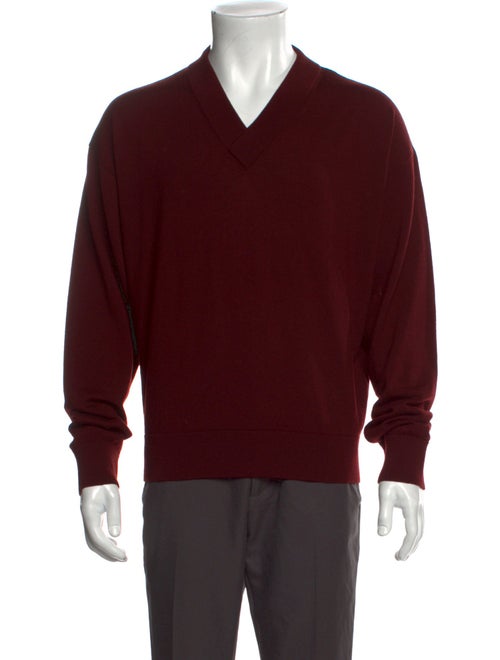 Saint Laurent Wool V-Neck Pullover