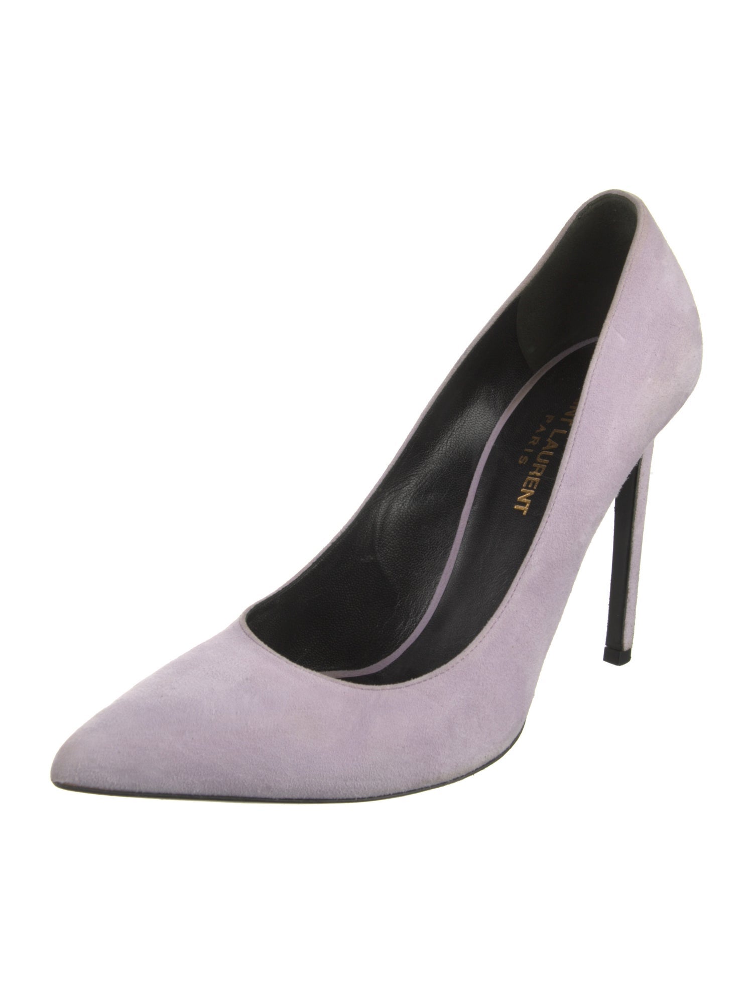 Saint Laurent Suede Printed Pumps